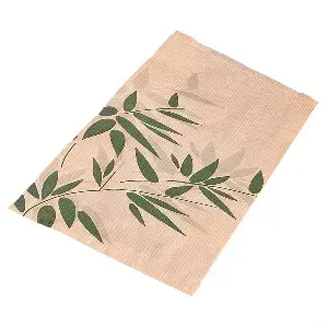 Sacchetti croissant feel green  32 g/m2 19+8x26 cm naturale kraft (500 unità)