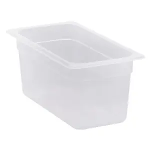 Recipiente GN 1/3 5,3 L Blanco translúcido. (No incluye tapa) Pack de 6 unidades