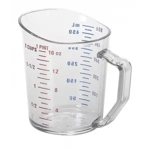 JARRA MEDIDORA 500 ml 8 x 13 x 25 cm Policarbonato Transparente