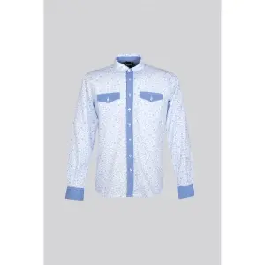Camisa flores entallada unisex