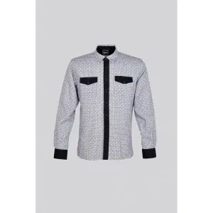 Camisa lunares entallada unisex