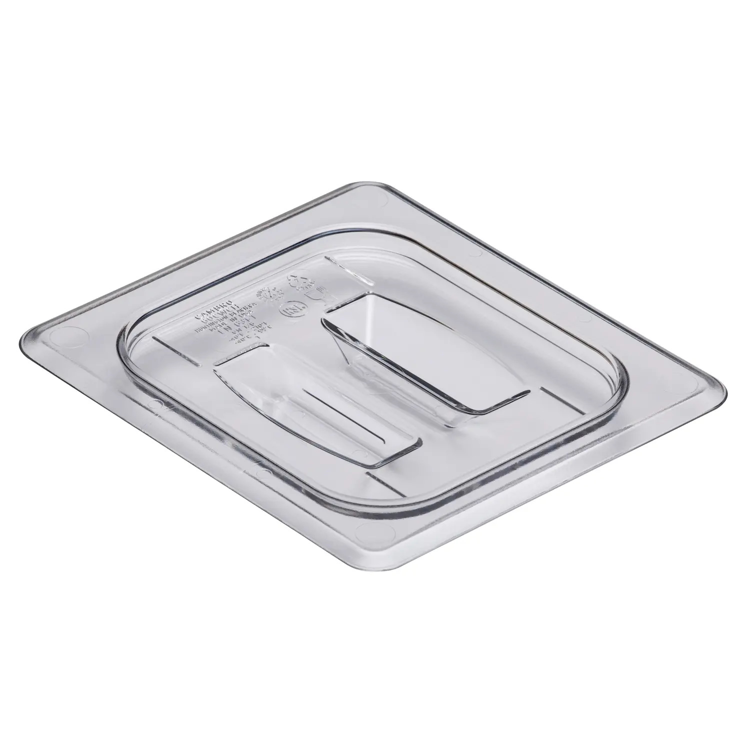 Tapa con asa GN 1/6 16,2 x 17,6 cm Transparente