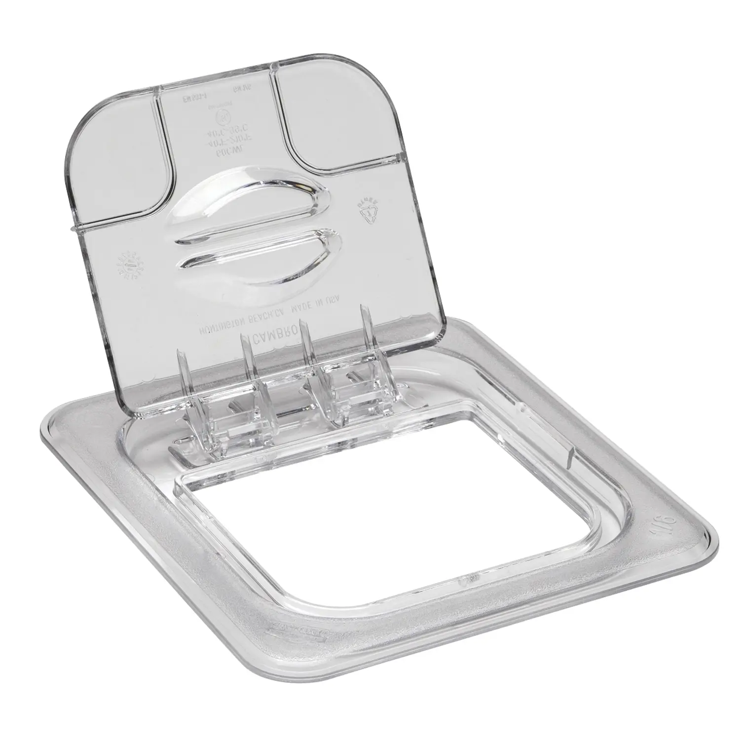 Tapa con bisagra FlipLid GN 1/6 16,2 x 17,6 cm Transparente