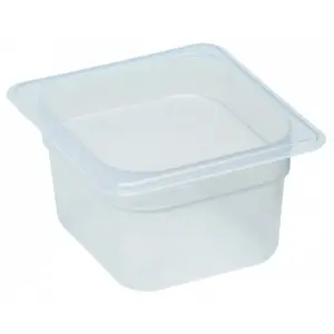 Recipiente GN 1/6 1,5 L Blanco translúcido. (No incluye tapa) Pack de 6 unidades