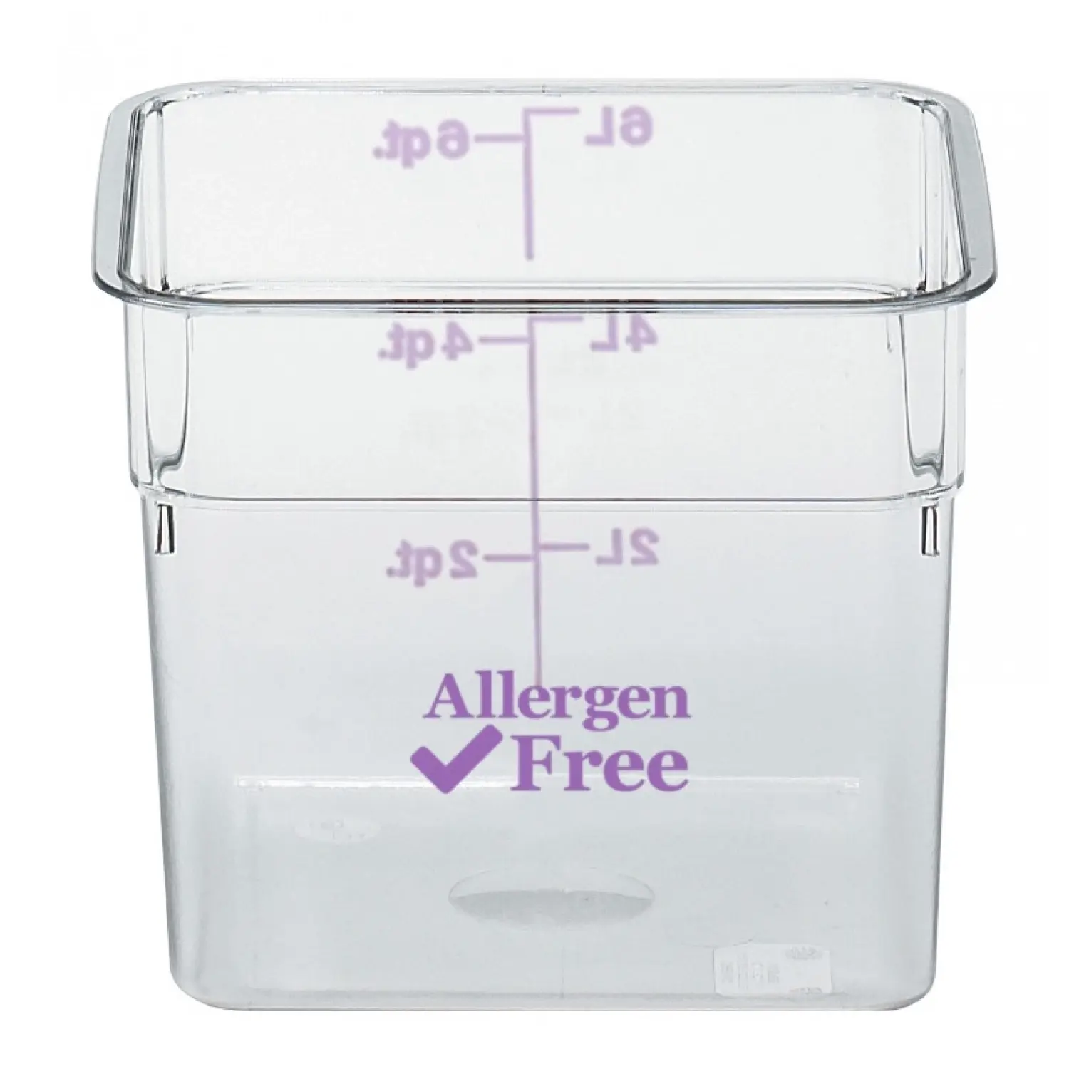 RECIPIENTE CUADRADO Allergen free 5,7 L 21,5 x 21,5 x 18,5 cm