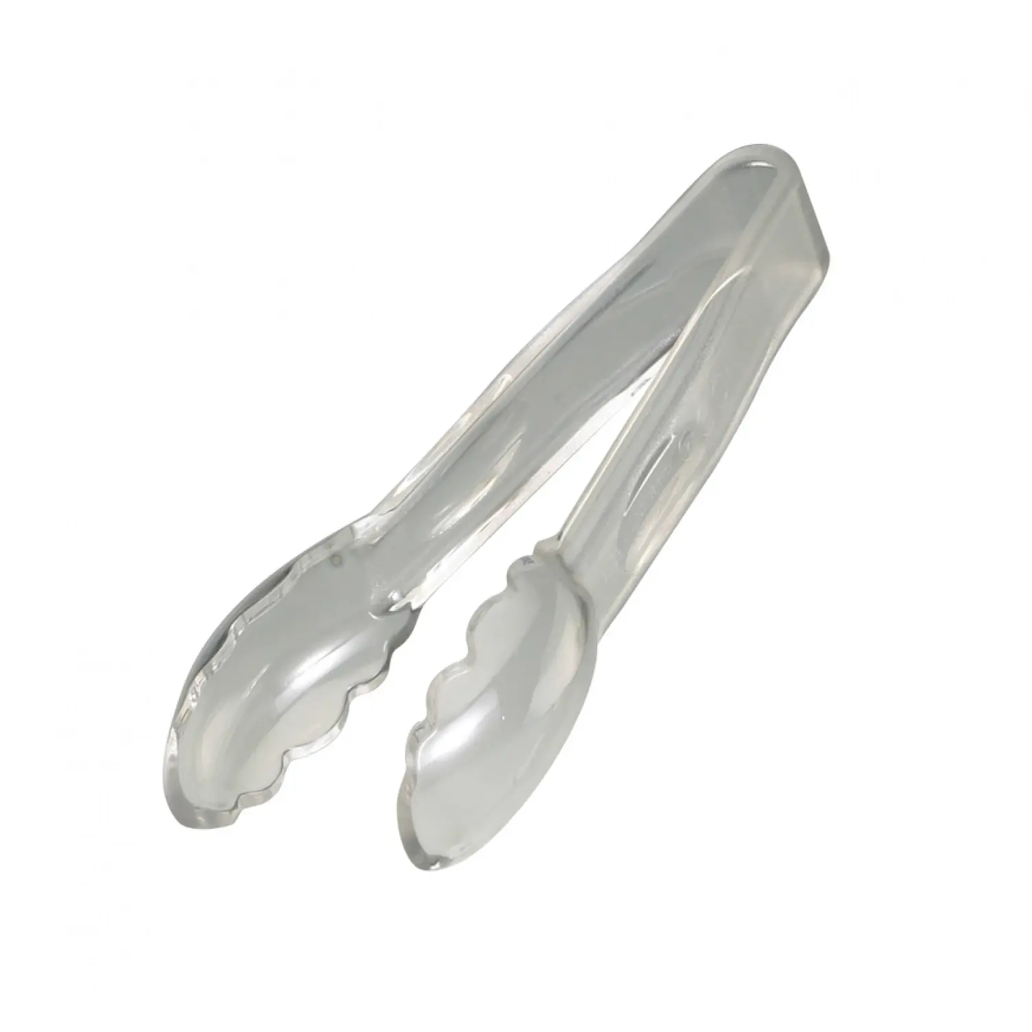 PINZA SERVICIO FESTONEADA 15 cm de largo Policarbonato Transparente