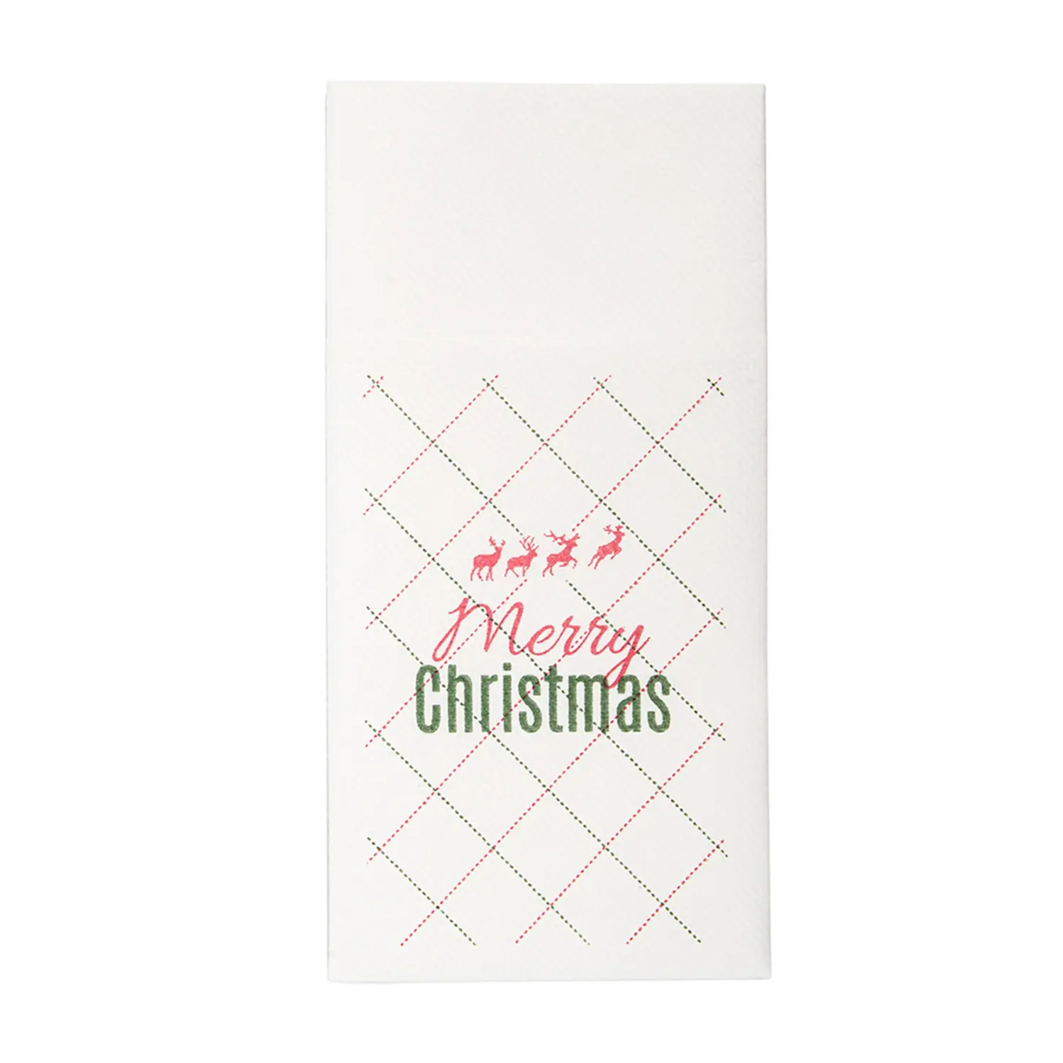Tovaglioli canguro 'rudolph'  55 g/m2 40x40 cm bianco airlaid (700 unità)