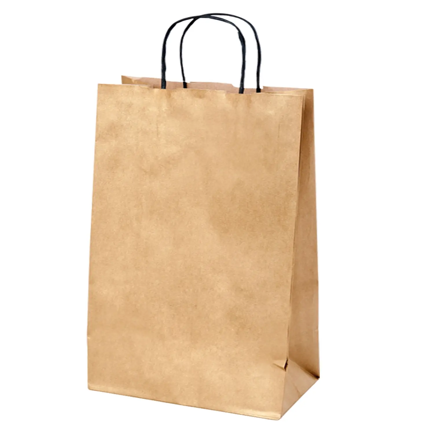 Sacchetti sos con manici 2 bottiglie  100 g/m2 18+10x39 cm oro kraft (250 unità)
