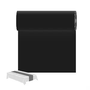 Runner da tavolo  55 g/m2 0,30x12 m nero airlaid (6 unità)