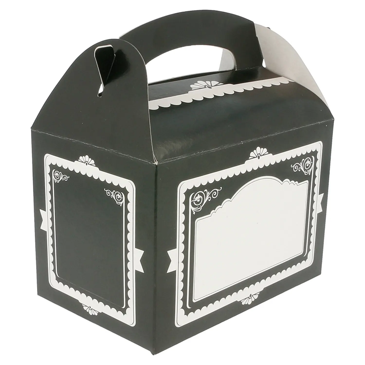 Scatole multiusos "vintage"  320 g/m2 17x16x10 cm nero cartone (300 unità)