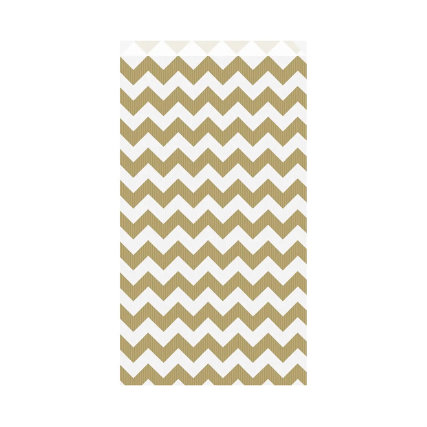 Sacchetti piani dec. cenefa  60 g/m2 19+8x35 cm oro cellulosa (250 unità)