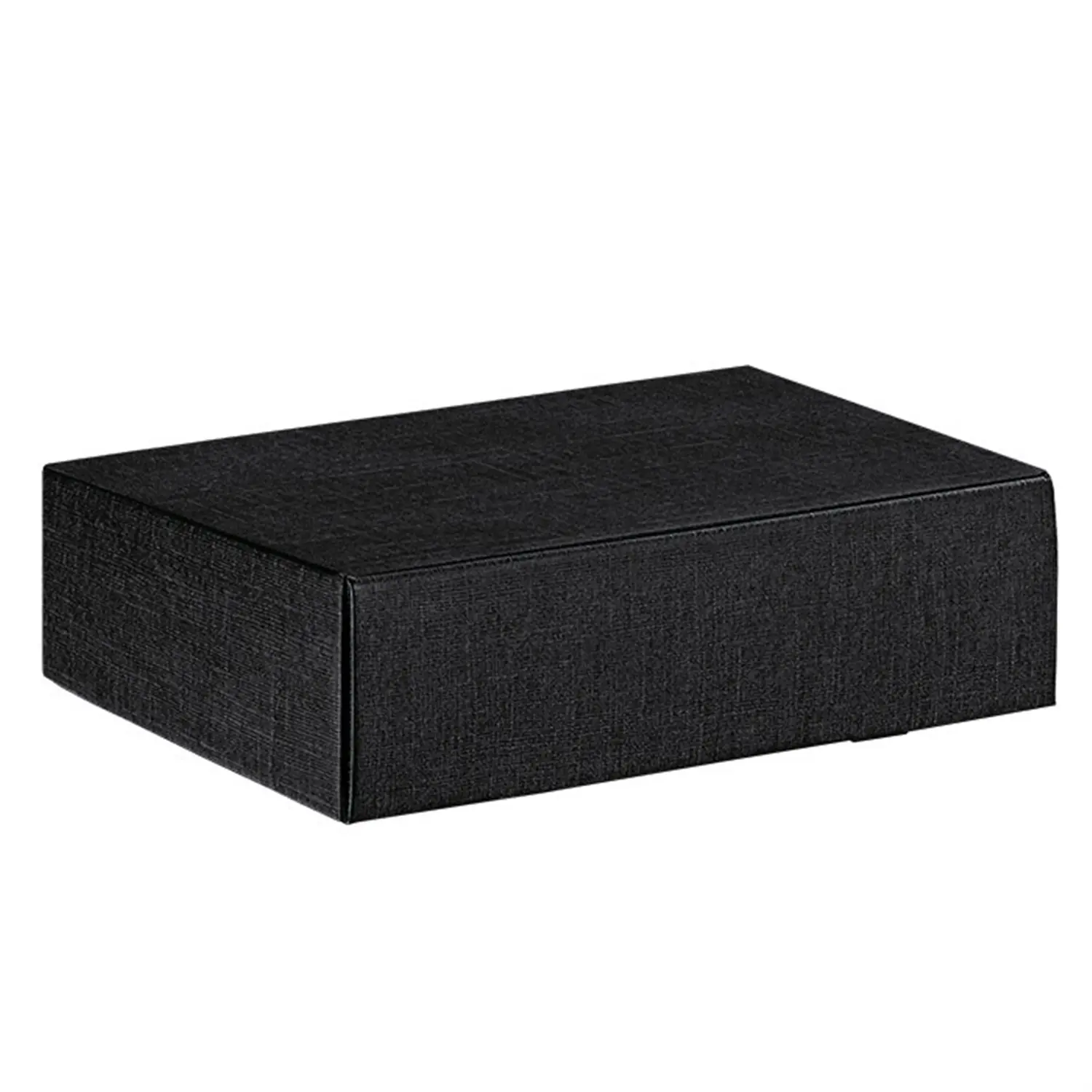 30 u. cassetta 3 botiglie unicolore   34x28x9 cm nero cartone (1 unità)