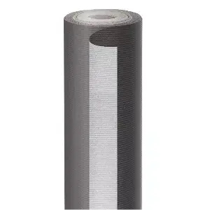 Carta da regalo nero/argento  60 gr/m2 0,70x50 m kraft a costine (1 unità)
