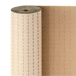 Carta da regalo abete abetos 60 gr/m2 0,70x50 m kraft a costine (1 unità)