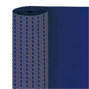 Carta da regalo 50 m. dec. abete  60 gr/m2 70 cm blu cellulosa (1 unità)