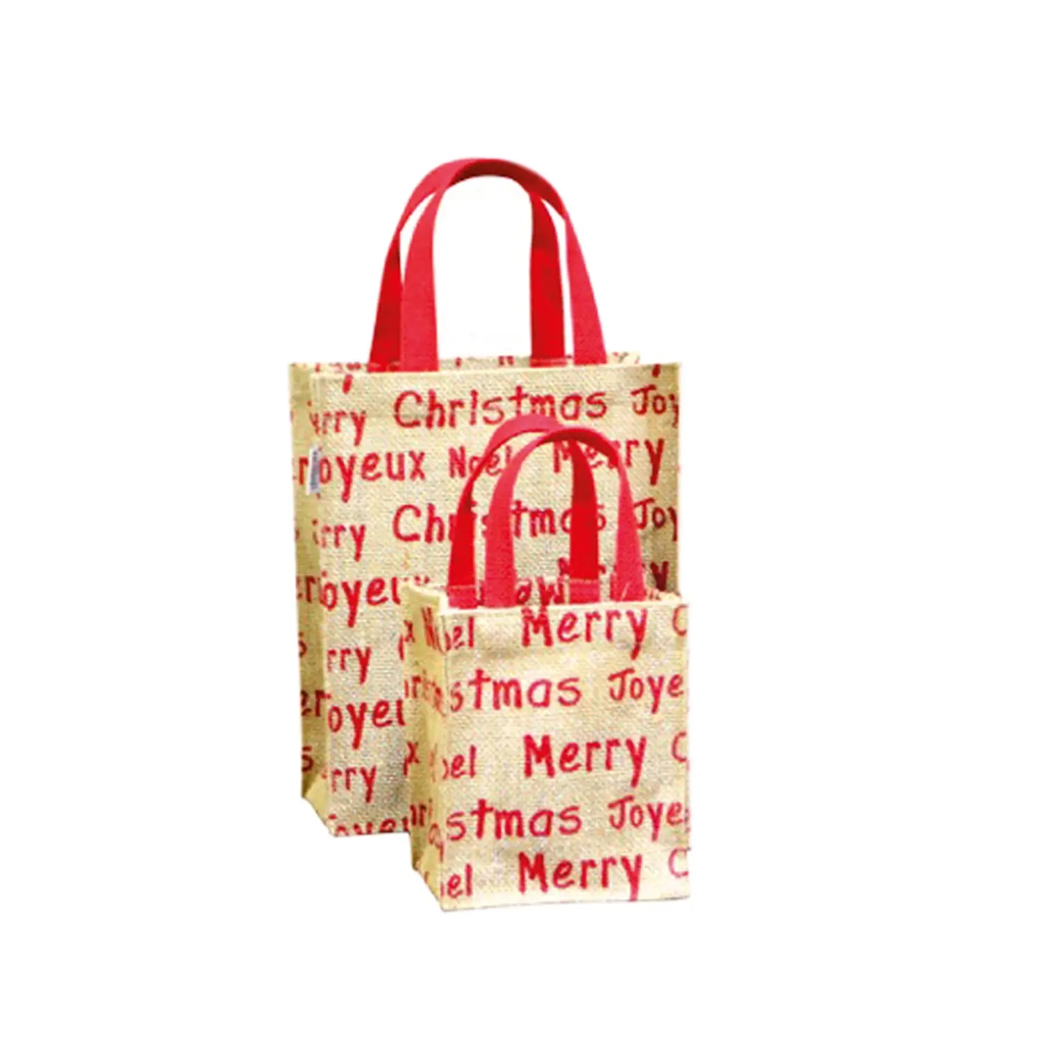 Sacchetti - christmas   20+10x25 cm naturale iuta (10 unità)