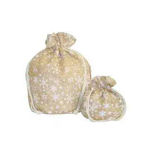 Sacchetti - stars   25,5x25,5 cm naturale iuta (10 unità)