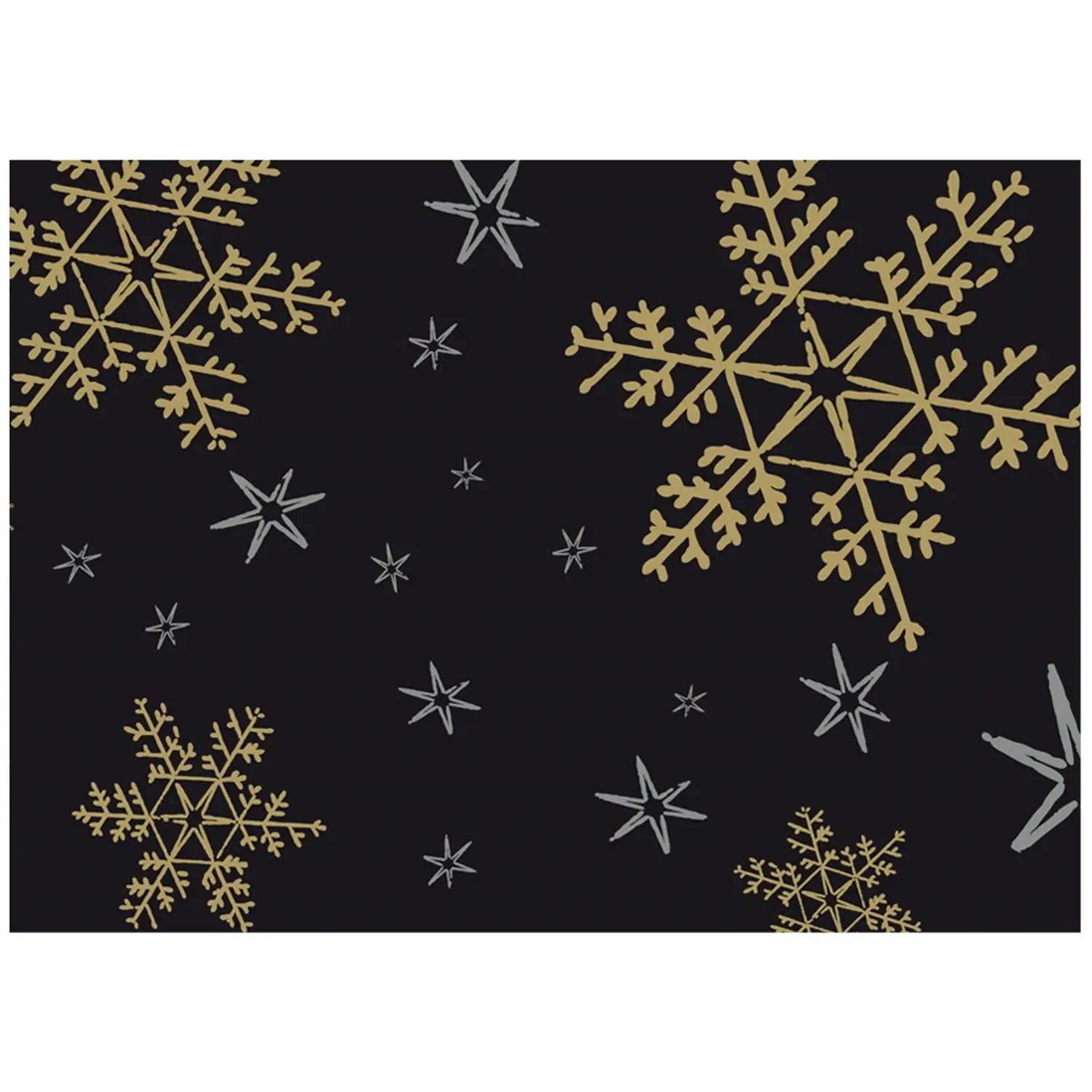 Tovaglietta kraft 'christmas night' 60 gr/m2 31x43 cm nero kraft (2000 unità)