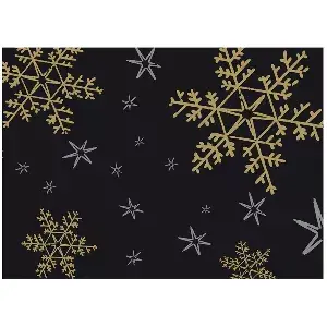 Tovaglietta kraft 'christmas night' 60 gr/m2 31x43 cm nero kraft (2000 unità)