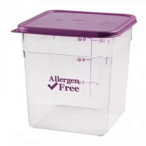 RECIPIENTE CUADRADO Allergen free 7,6 L 21,5 x 21,5 x 23 cm