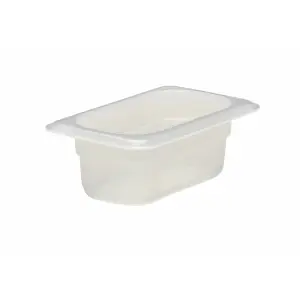 Recipiente GN 1/9 570 ml Blanco translúcido. Pack de 6 unidades