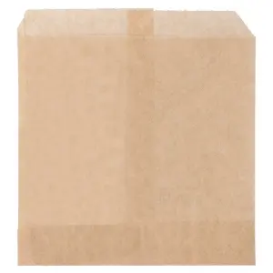 Bolsas para fritos pfas free  34 g/m2 12x12 cm natural perg. antigrasas (1000 unid.)