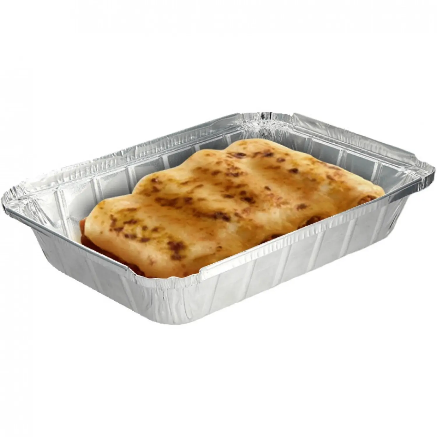 100 unidades. Embalagens de alumínio ondulado e retangular (1500cc) | Ref: A1500