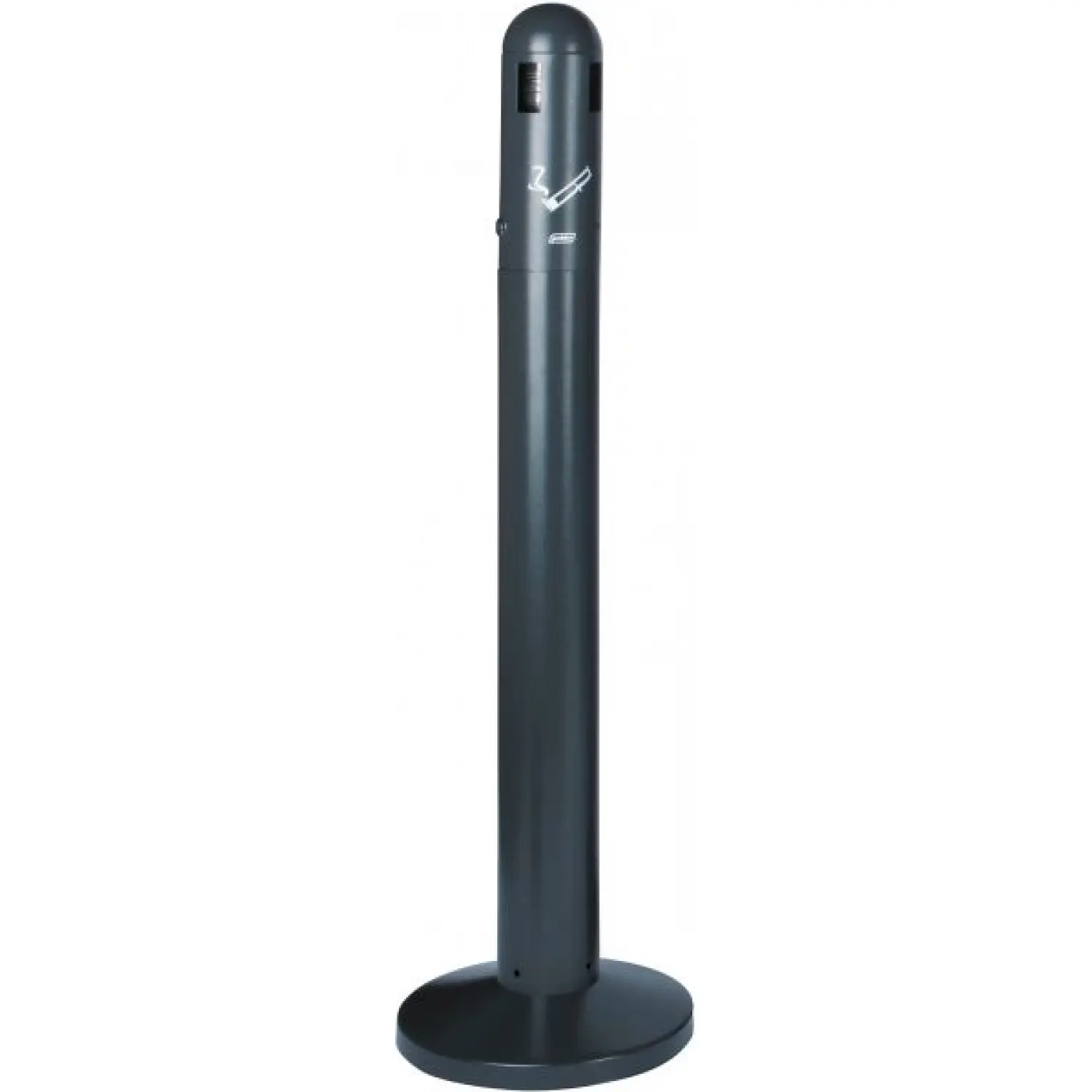 Cenicero de suelo para exterior. Tubular 3 L 30 cm Ø x 108 cm de alto Gris oscuro