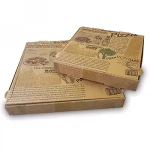 5O boite à pizza en kraft hermétique ,biodégradable  , 31x31 cm