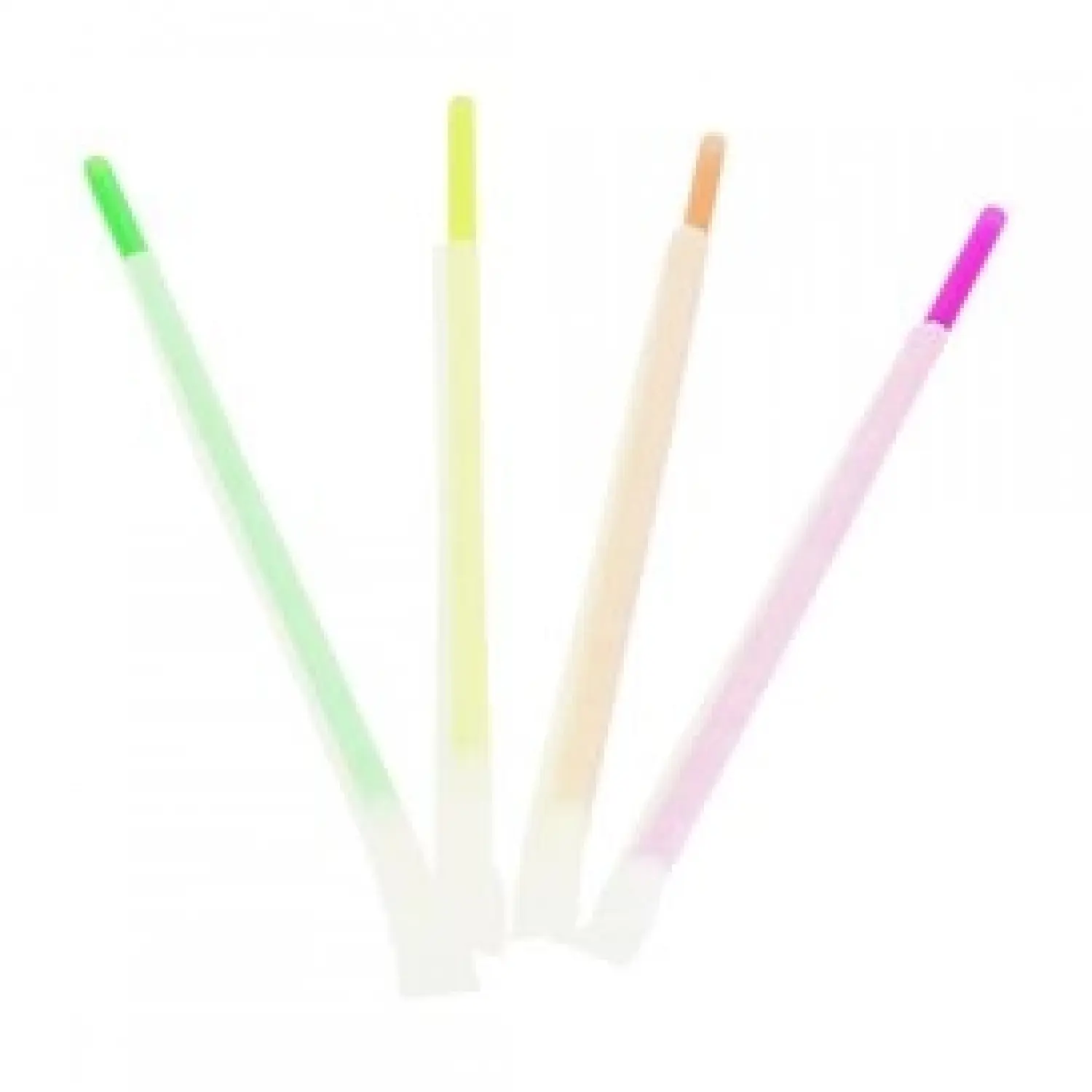500 pailles fluorescents emballées individuellement