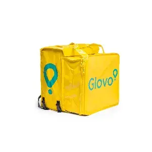 Wyposażenie robocze – plecak rozszerzany z pokrowcem przeciwdeszczowym (Glovo)