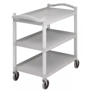 CARRO DE SERVICIO PANELABLE REFORZADO 101,5 x 54 x 95 cm Gris moteado (Paneles no incluidos)