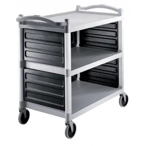JUEGO PANELES PARA UN NIVEL de estante del carro BC340KD (carro no incluido) 45 x 80,3 x 29,8 cm Negro