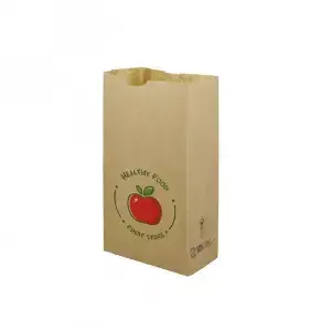 Sacola de papel kraft MINI sem alças (15+9x28cm)
