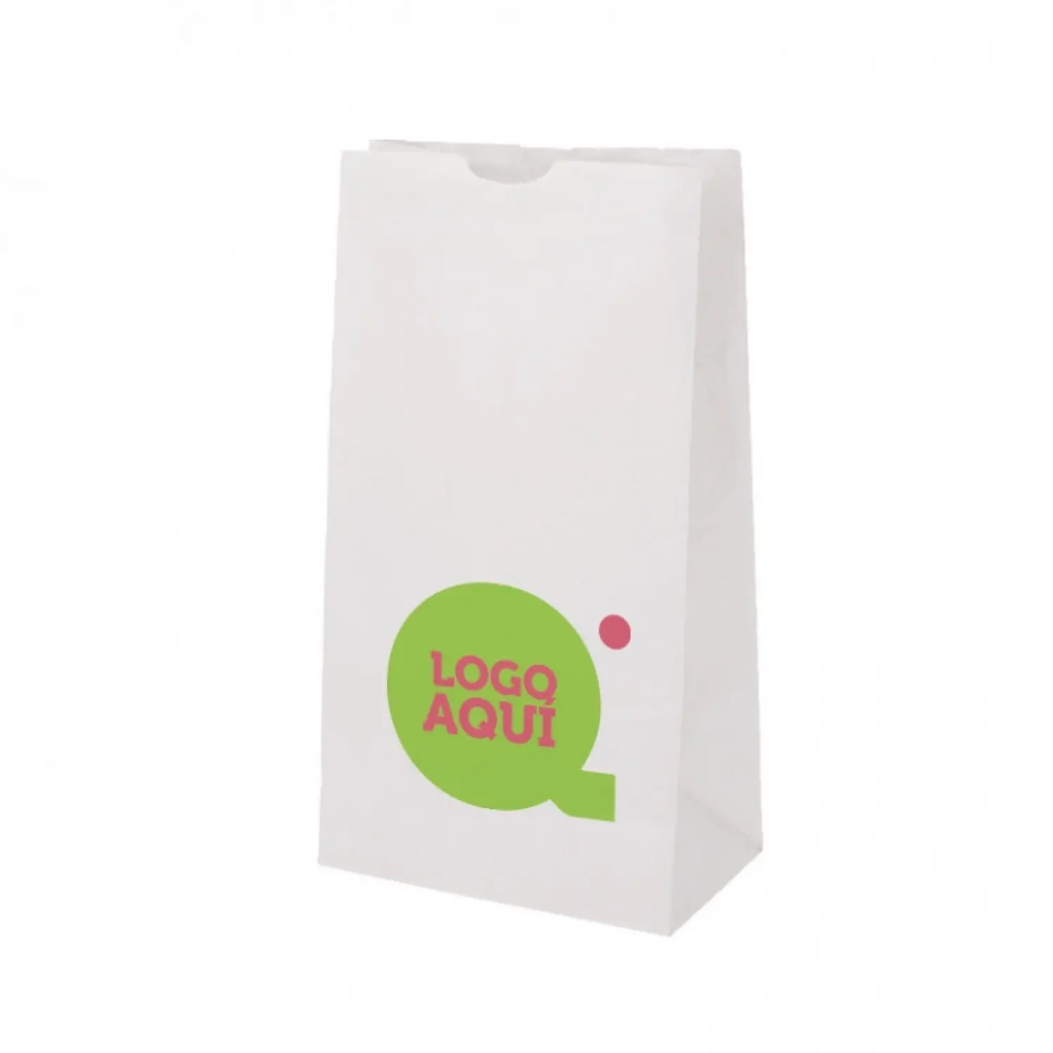 Bolsa de Papel Blanca (18+11x34cm)