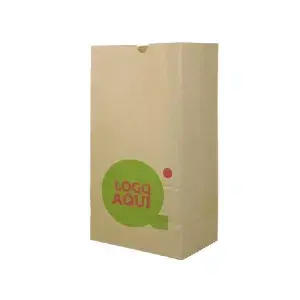 Sacola de papel Kraft sem alças (20+15x40cm)