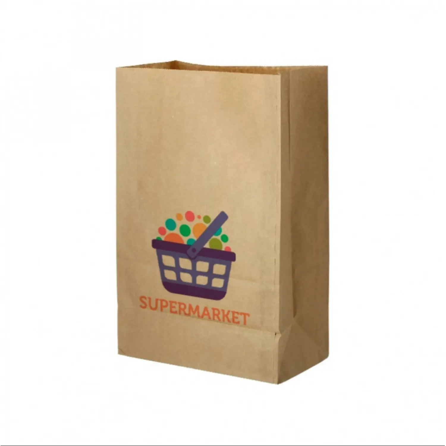 Bolsa Papel Kraft Grande Sin Asas (26+14x40cm)