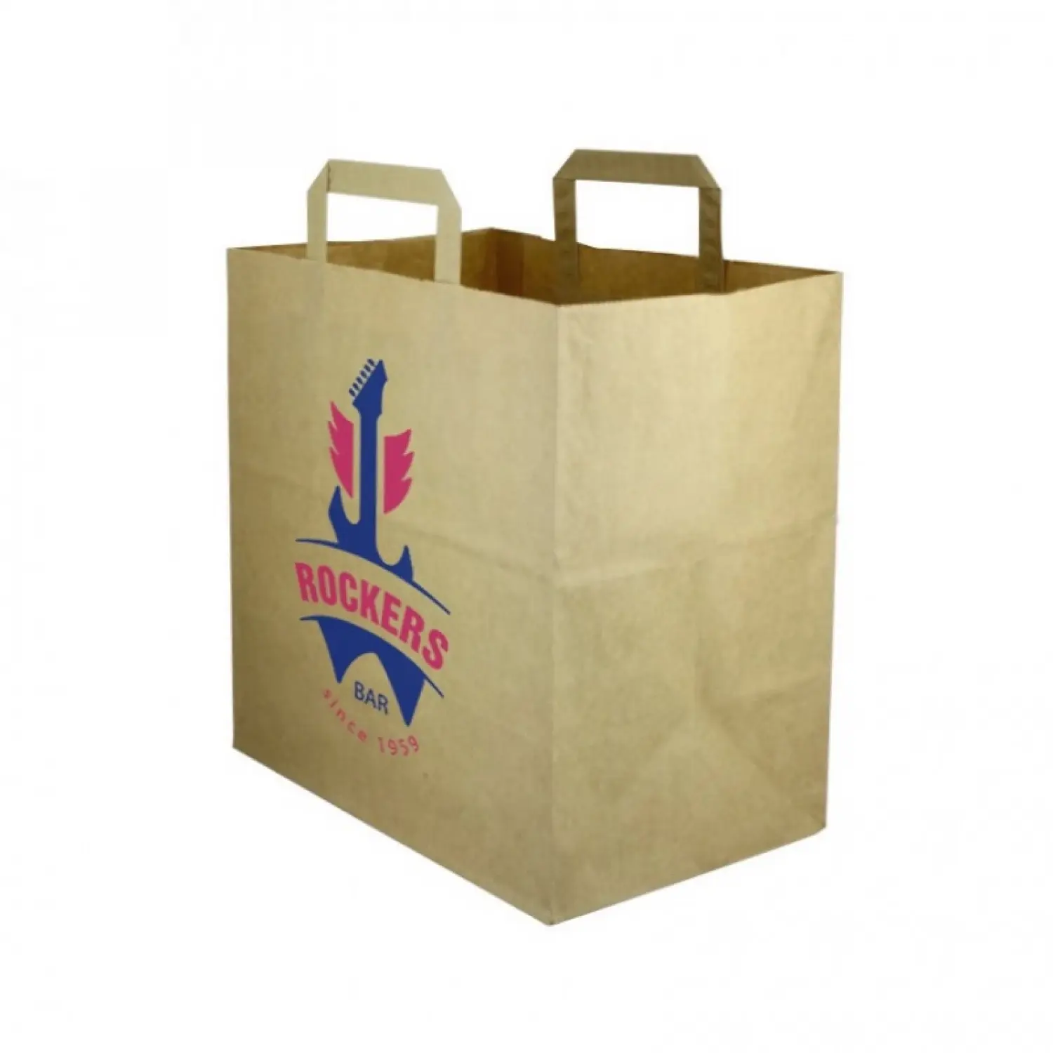 Bolsa Papel Kraft Asa Plana (28+17x29cm)