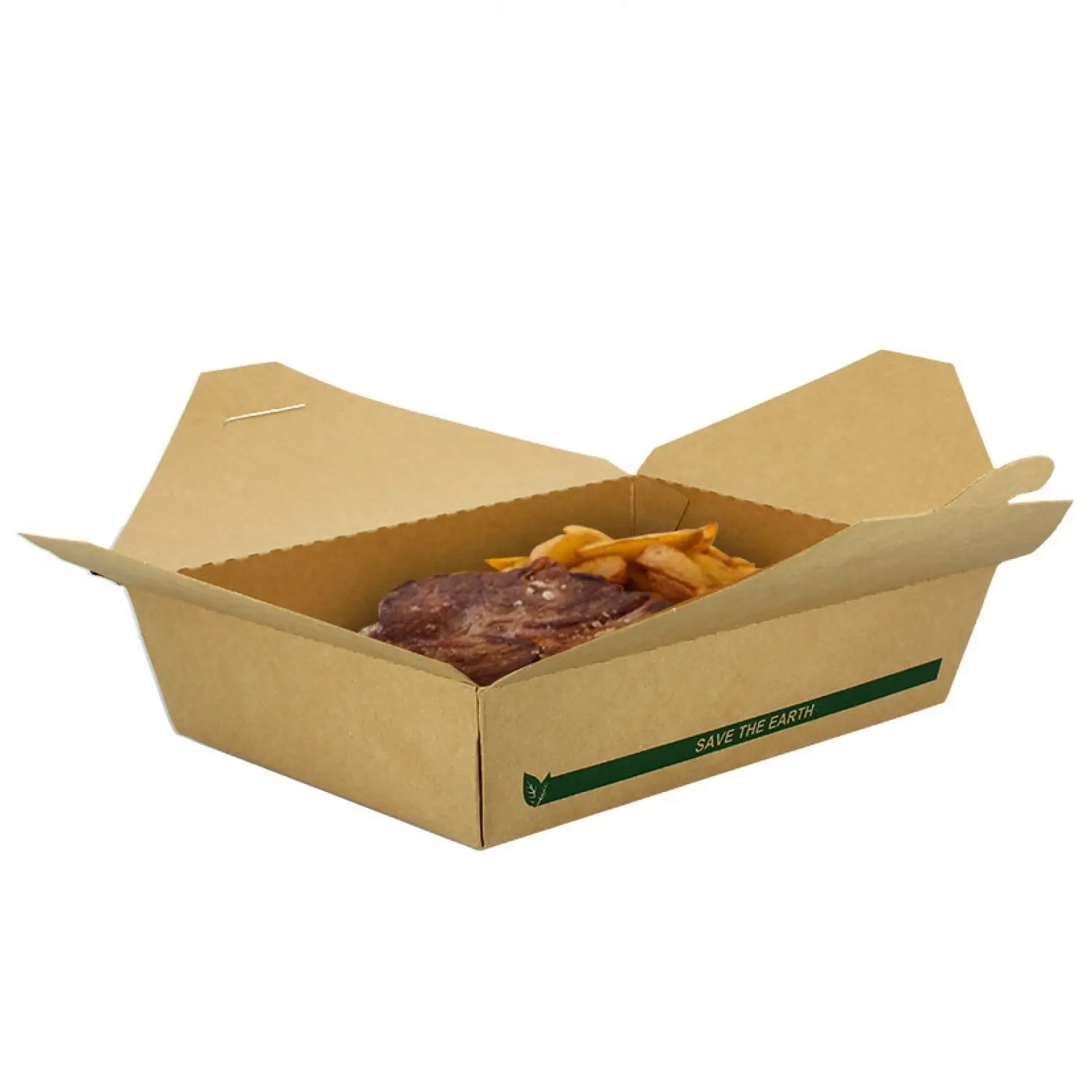 50 unidades. Caixa de cartão ECO kraft estanque (1400cc) | Ref: CAM007