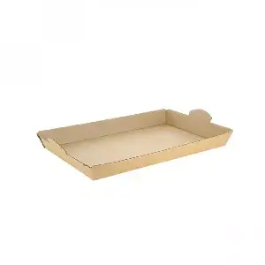 100 Uds. Bandeja de cartón para catering (27,5x18,5x3 cm) | Ref: CAT005