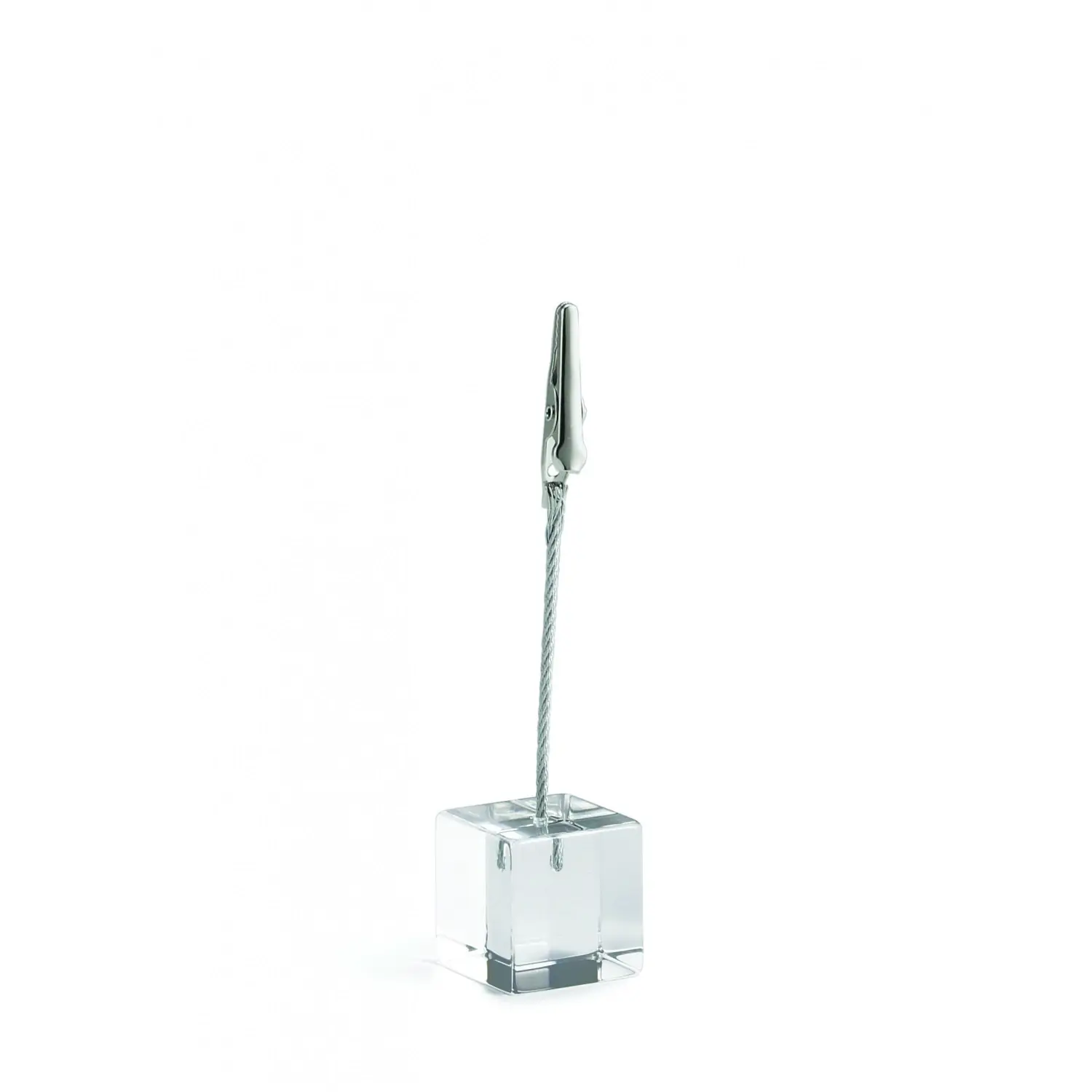 Tarjetero con base cuadrada 2,5 x 2,5 x 1,5 cm Transparente