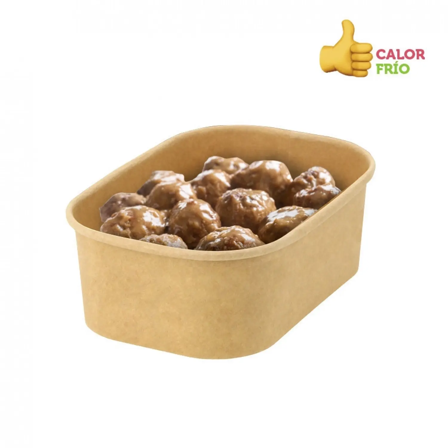 50 Uds. Envases kraft estancos para comidas calientes y frías (750cc) | Ref: COC010