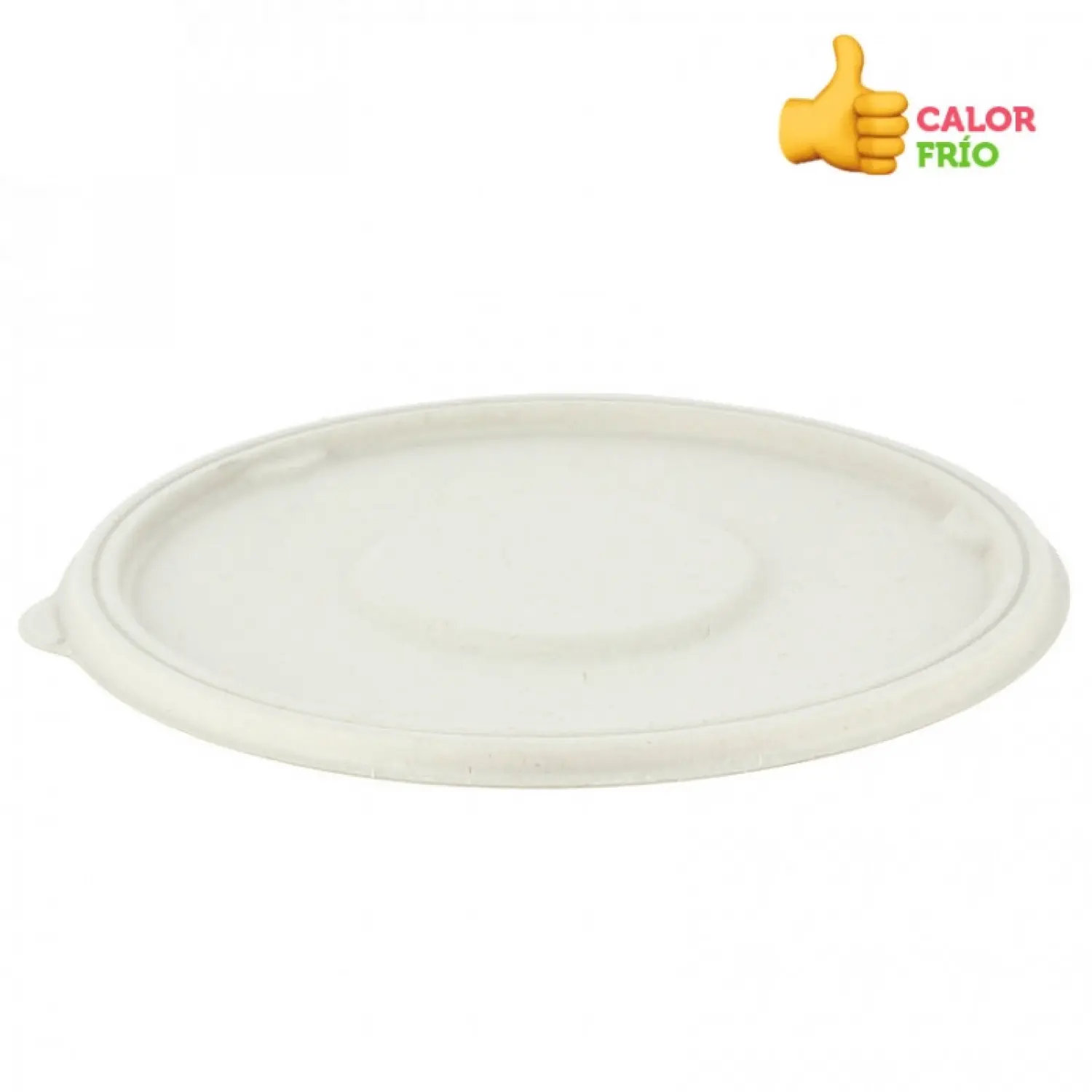 400 unidades. Tampa de fibra para saladeira impermeável BIO ECO 1000cc | Ref: CPF018T