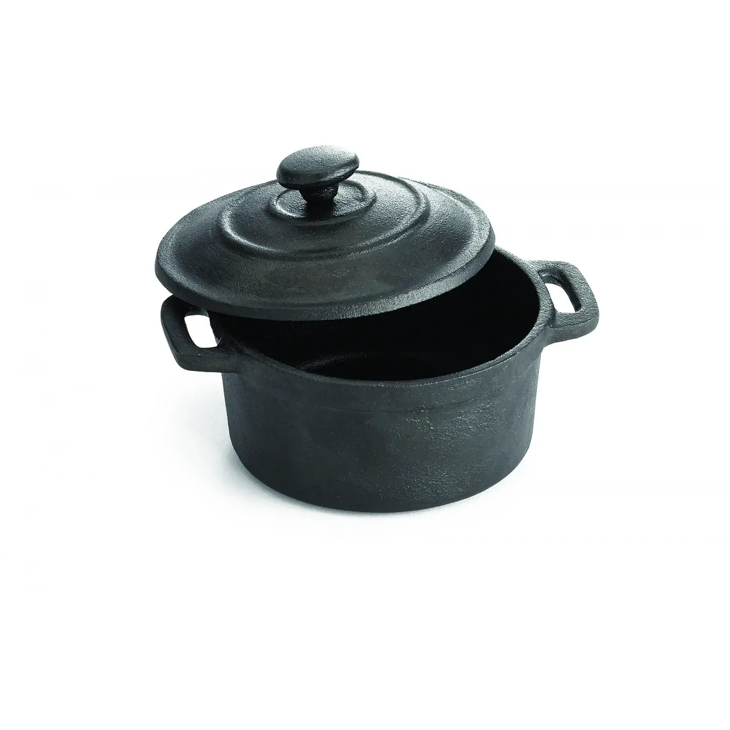 Cazuelita miniatura redonda con tapa 235 ml 10 x 10 x 8,5 cm 13 cm Ø con asa