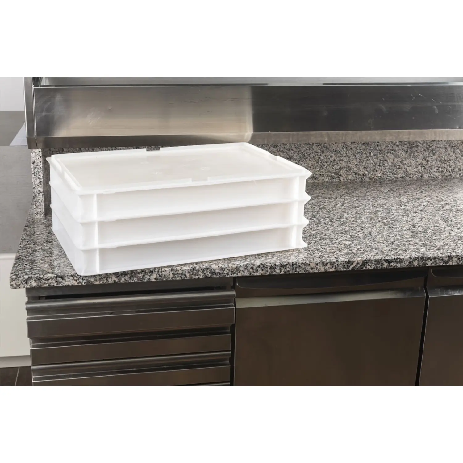 CAJA PARA MASA DE PIZZA 60 x 40 x 9,5 cm Blanco (No incluye tapadera)