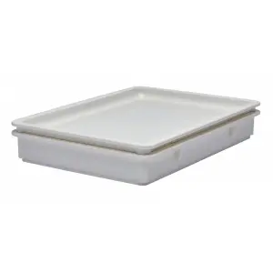 TAPA para caja de masa de pizza 66 x 46 cm Blanco (No incluye caja)