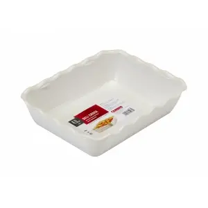 ENSALADERA FUENTE rectangular 4,6 L 26,5 x 33,5 x 8 cm Blanco