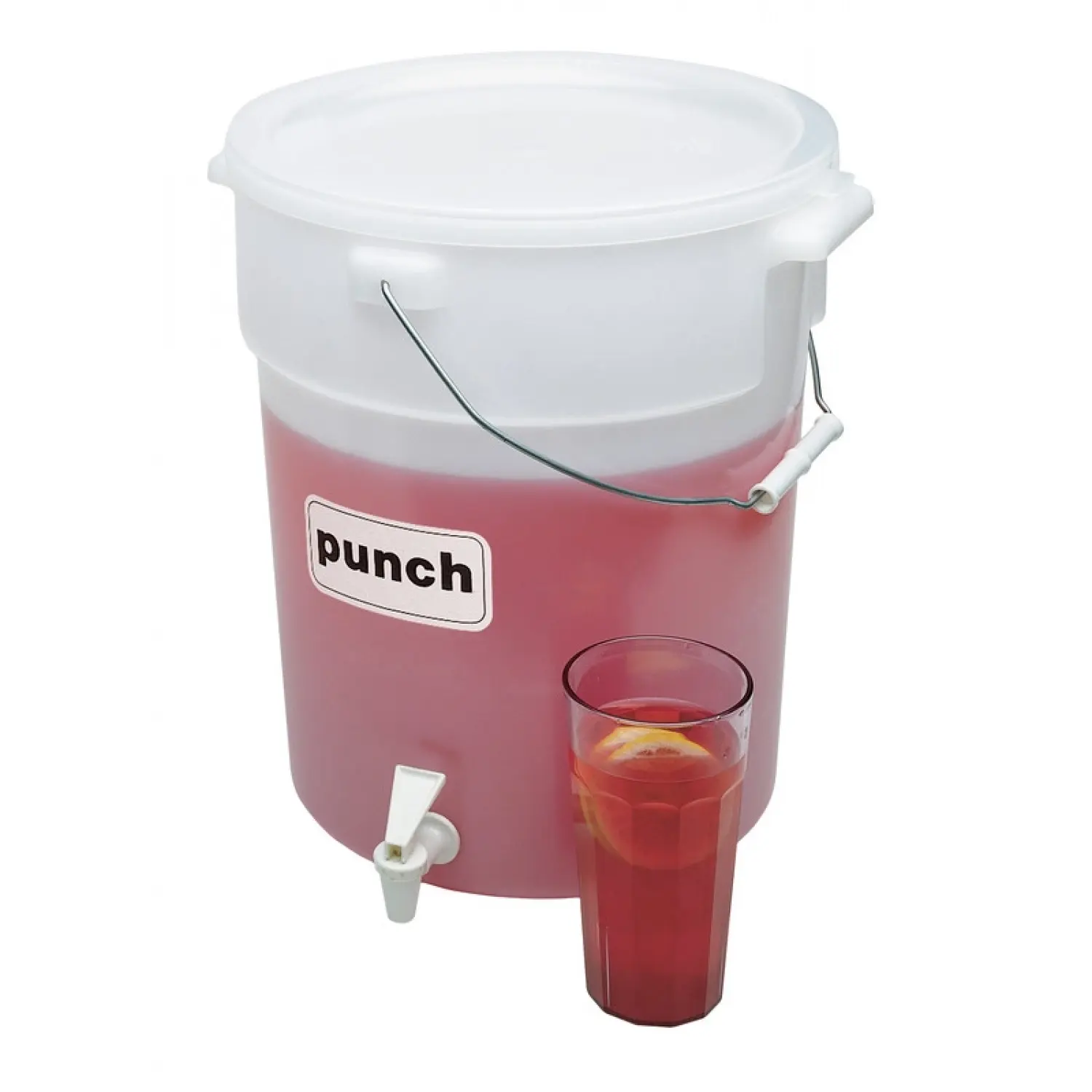 SURTIDOR DE BEBIDAS con tapa 21 L 34,3 x 34,4 x 37,5 cm Blanco