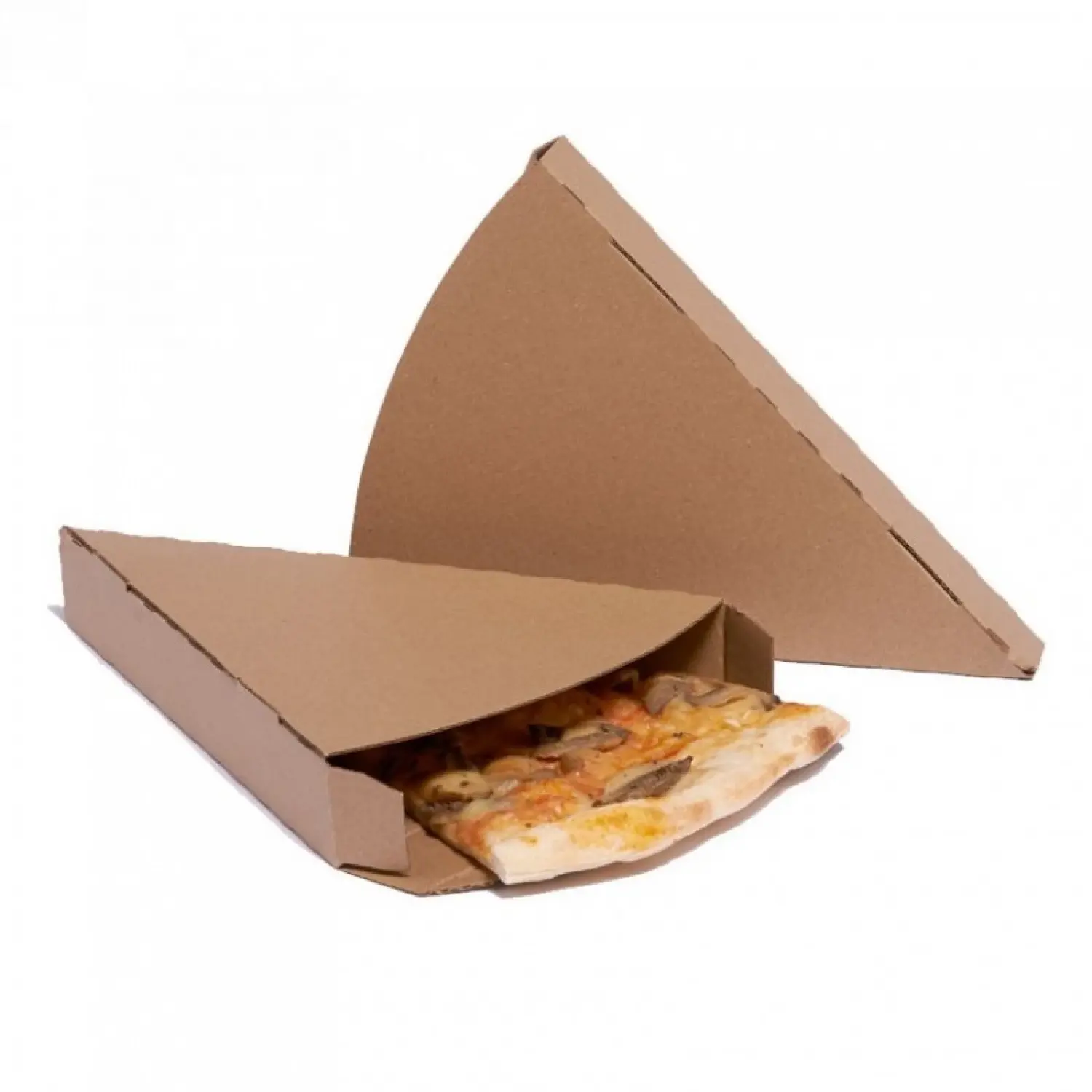 350 unidades. Caixa de cunha para pizza Kraft fechada | Ref: EG0012K