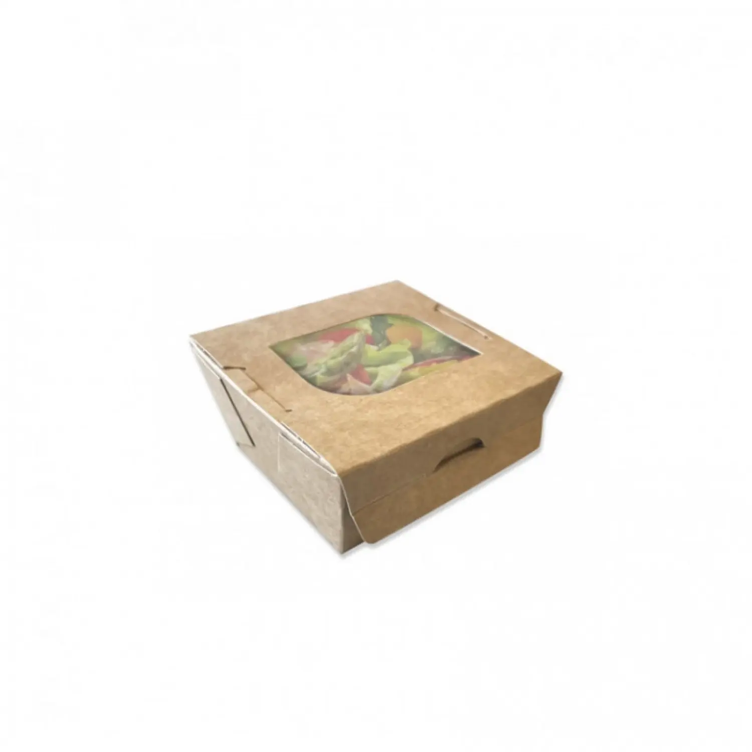 500 Uds. Ensaladera kraft con ventana (400cc) | Ref: EG0019
